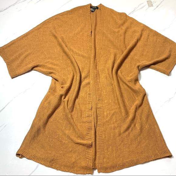 FOREVER 21 Clay Brown Mid Length Knitted Cardigan Size Small - Picture 5 of 10